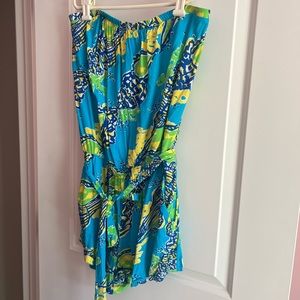 Lilly Pulitzer strapless romper